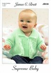 James C. Brett JB036 Knitting Pattern Baby Cardigans Hat Scarf in Supreme Soft and Gentle DK