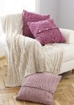 King Cole 5660 Knitting Pattern Throw and Cushion Covers in King Cole Forest Aran