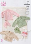 King Cole 5467 Knitting Pattern Baby Cardigans Blankets and Booties in King Cole Cottonsoft DK