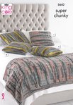 King Cole 5642 Knitting Pattern Throw and Cushions in King Cole Quartz Super Chunky