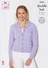 King Cole 5724 Knitting Pattern Womens Cardigan and Waistcoat in King Cole Paradise Beaches DK