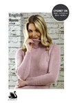 Cygnet CY1306 Knitting Pattern Womens English Rose Polo Neck Ribbed Sweater in Cygnet DK