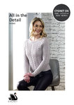 Cygnet CY1302 Knitting Pattern Womens All In The Detail Round Neck Cable Sweater in Cygnet DK