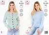 King Cole 5742 Knitting Pattern Womens Cardigan and Sweater in King Cole Subtle Drifter DK