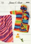 James C Brett JB692 Knitting Pattern Baby Sleeping Bag and Blanket in James C Brett Partytime Chunky