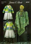 James C Brett JB707 Knitting Pattern Baby Cardigans and Blanket in Baby Twinkle Print DK