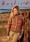 Sirdar 10050 Knitting Pattern Womens Cable Jacket with Collar in Hayfield Bonanza Chunky
