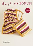 Sirdar 10124 Crochet Pattern Crochet Wave Blanket and Cushion in Hayfield Bonus Aran