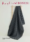 Sirdar 10230 Crochet Pattern Basketweave Blanket in Hayfield Bonus Super Chunky