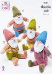King Cole 9151 Knitting Pattern Gnome Toys in King Cole Big Value DK