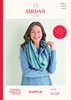 Sirdar 10216 Knitting Pattern Womens Relaxed Cable and Moss Stitch Snood in Sirdar Shawlie