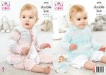 King Cole 5775 Knitting Pattern Baby Childrens Cardigan and Tunic in King Cole Baby Pure DK