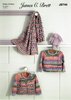 James C Brett JB746 Knitting Pattern Baby Child Cardigan Sweater Blanket in Baby Twinkle Prints DK