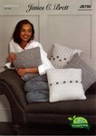 James C Brett JB790 Knitting Pattern Cable Cushions Four Designs in Second Chance DK