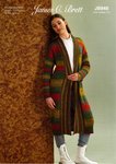 James C Brett JB848 Knitting Pattern Womens Long Cardigan in Aurora DK