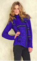 Austermann Alpaca Silk Knitting Pattern Sweater & Scarf